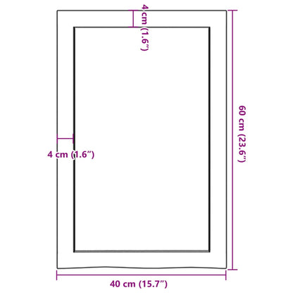 Væghylde Massivt Egetræ (2-6 Cm) - Billede 10