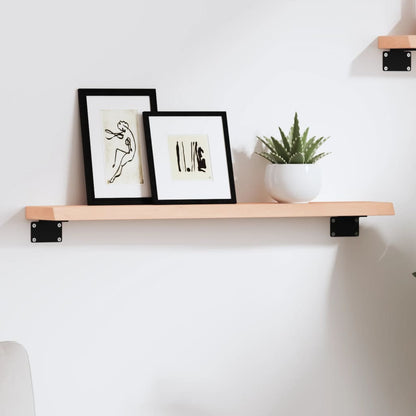 Væghylde 60x10x2 Cm Massivt Egetræ - Hovedbillede
