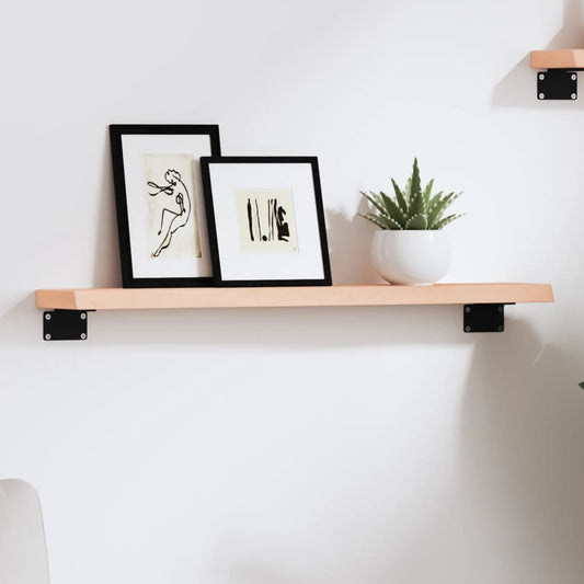 Væghylde 60x10x2 Cm Massivt Egetræ - Hovedbillede