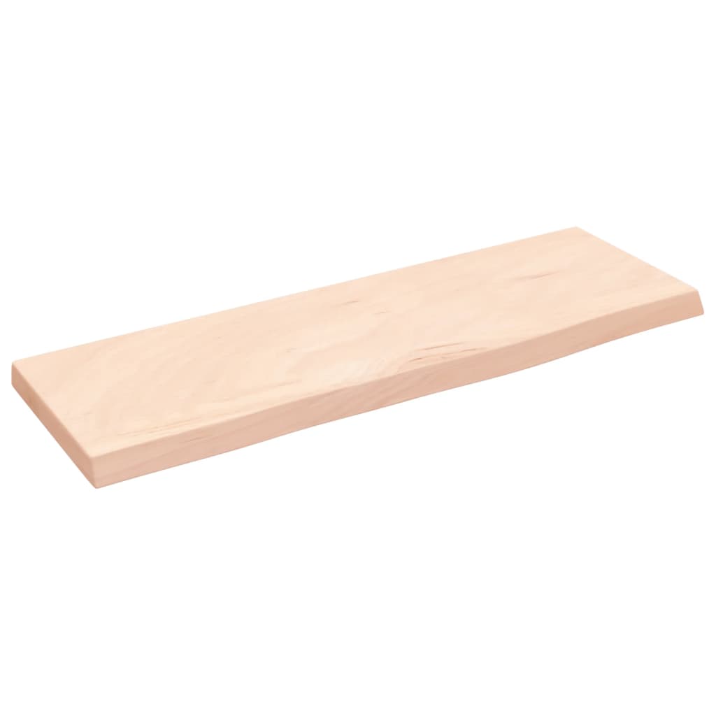Væghylde 60x20x2 Cm Massivt Egetræ - Billede 2