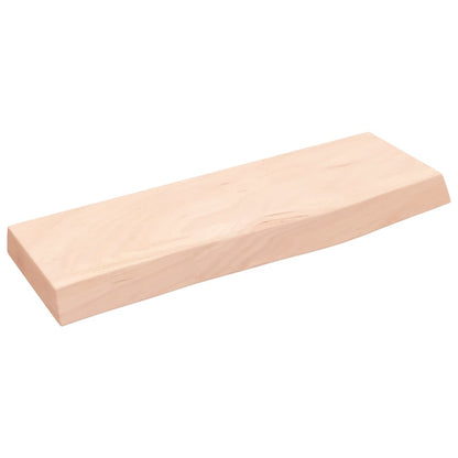 Væghylde 60x20x4 Cm Massivt Egetræ - Billede 2