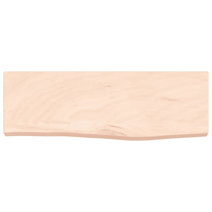 Væghylde 60x20x4 Cm Massivt Egetræ - Billede 4