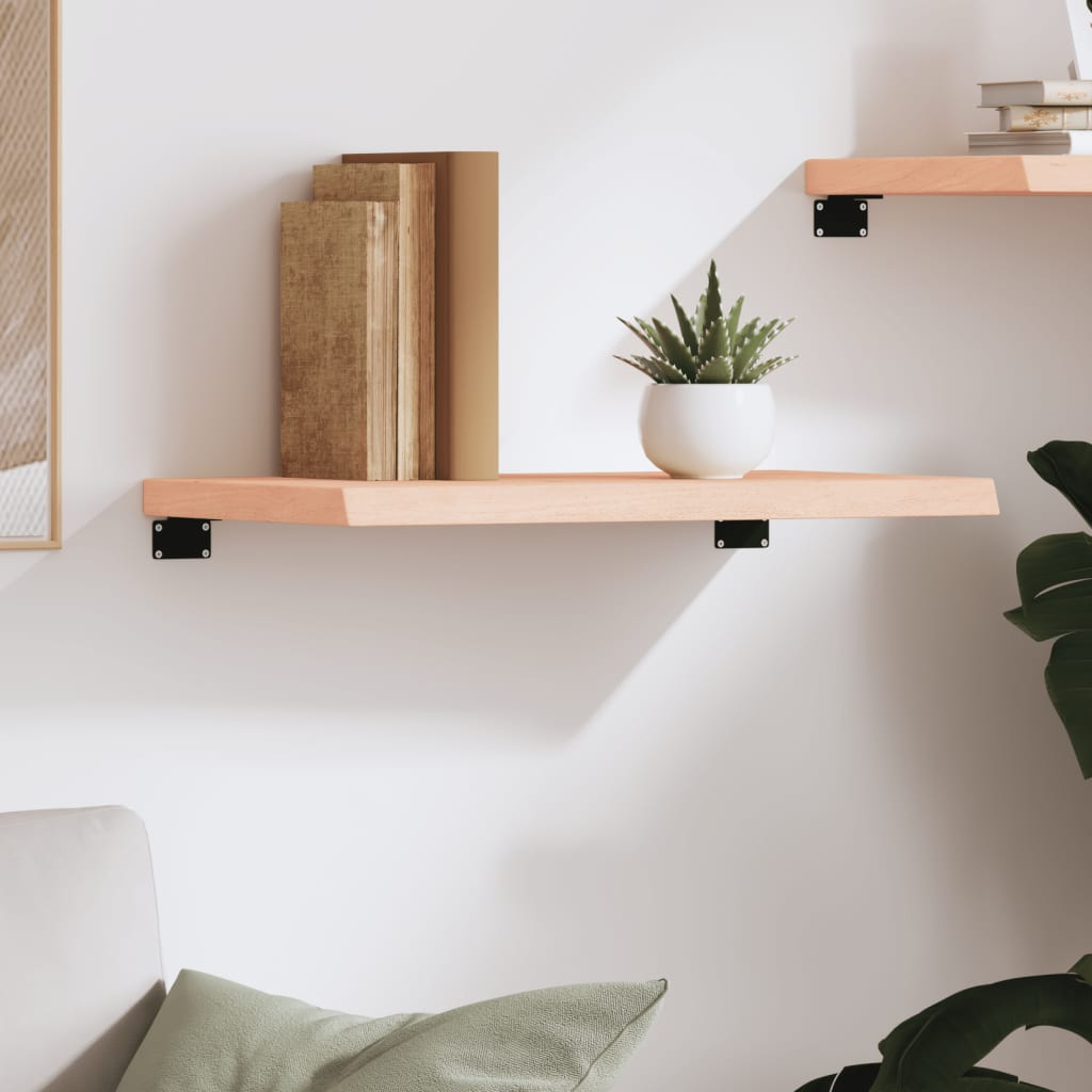 Væghylde 60x30x(2-4) Cm Massivt Egetræ - Billede 3