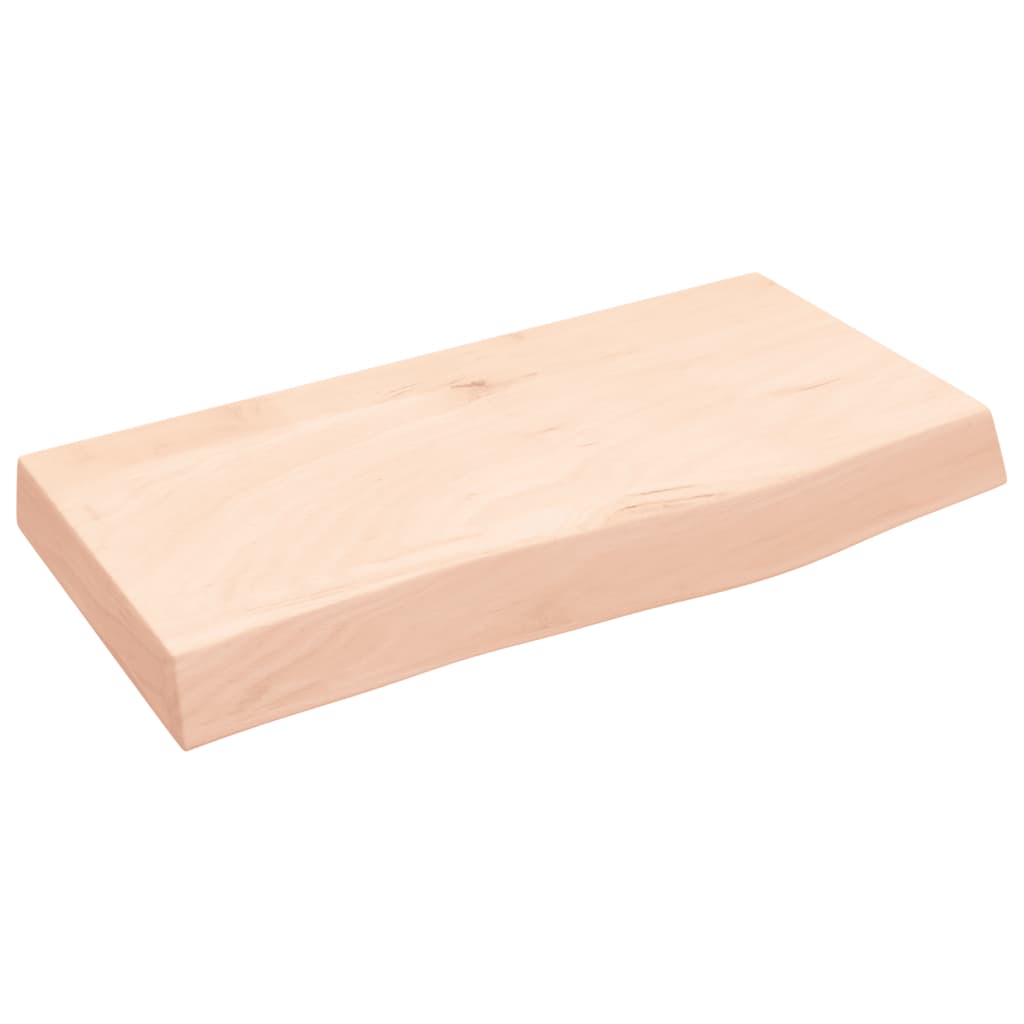 Væghylde 60x30x(2-6) Cm Massivt Egetræ - Billede 2
