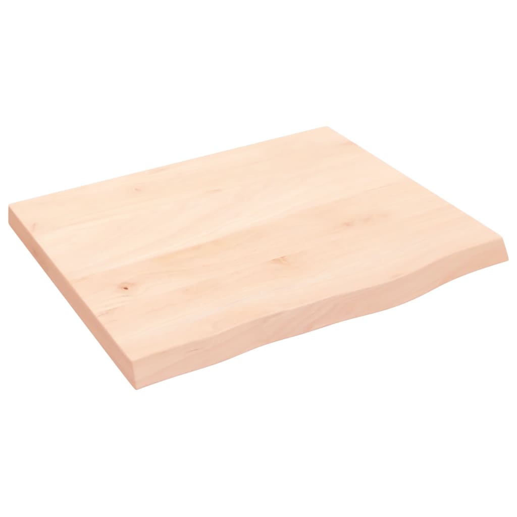 Væghylde 60x50x(2-4) Cm Massivt Egetræ - Billede 2