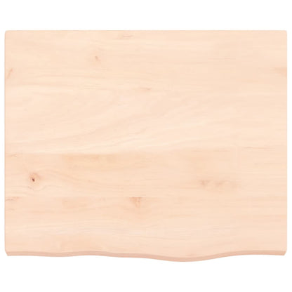 Væghylde 60x50x(2-4) Cm Massivt Egetræ - Billede 4