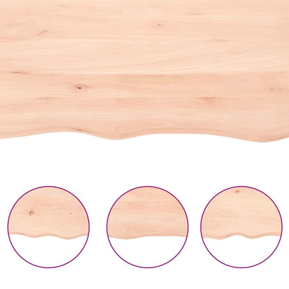 Væghylde 60x50x(2-4) Cm Massivt Egetræ - Billede 6