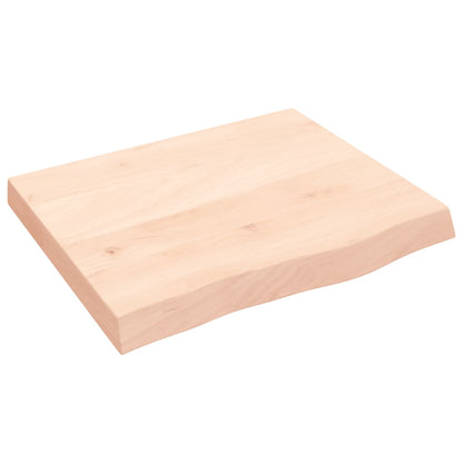 Væghylde 60x50x(2-6) Cm Massivt Egetræ - Billede 2