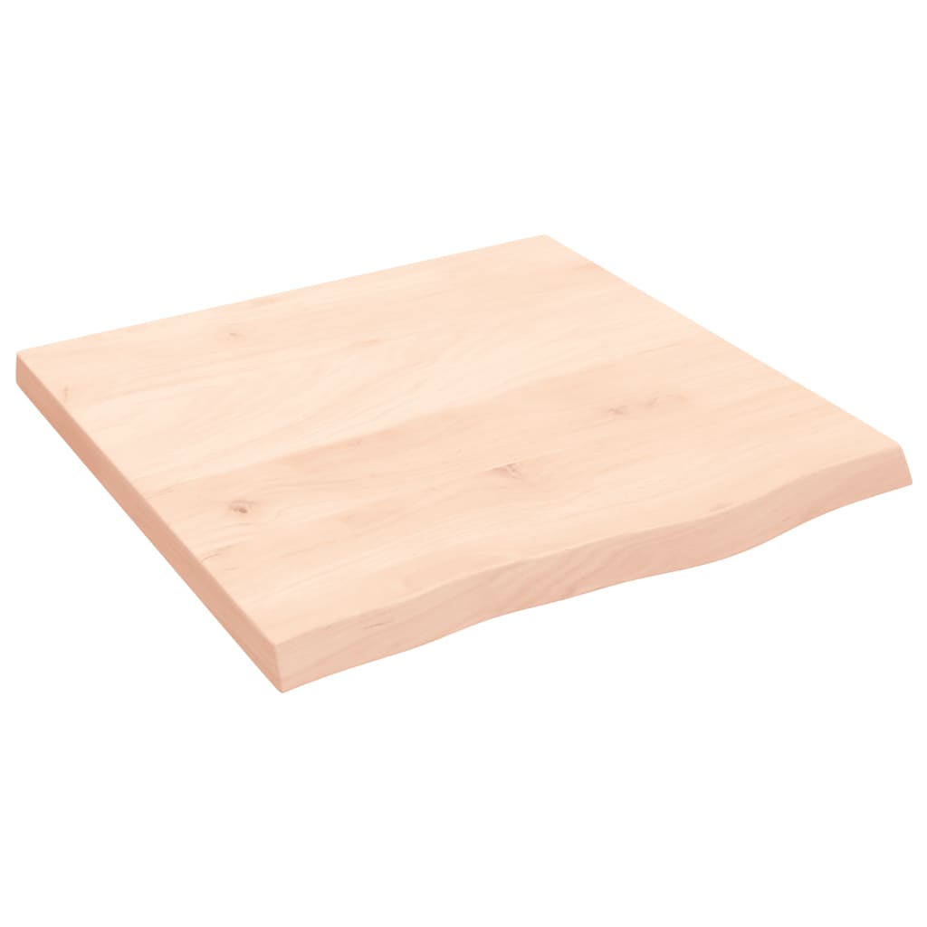 Væghylde 60x60x(2-4) Cm Massivt Egetræ - Billede 2