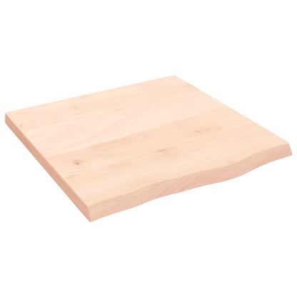 Væghylde 60x60x(2-4) Cm Massivt Egetræ - Billede 2