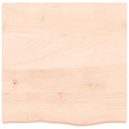 Væghylde 60x60x(2-4) Cm Massivt Egetræ - Billede 4