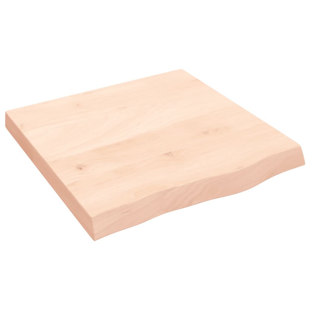 Væghylde 60x60x(2-6) Cm Massivt Egetræ - Billede 2