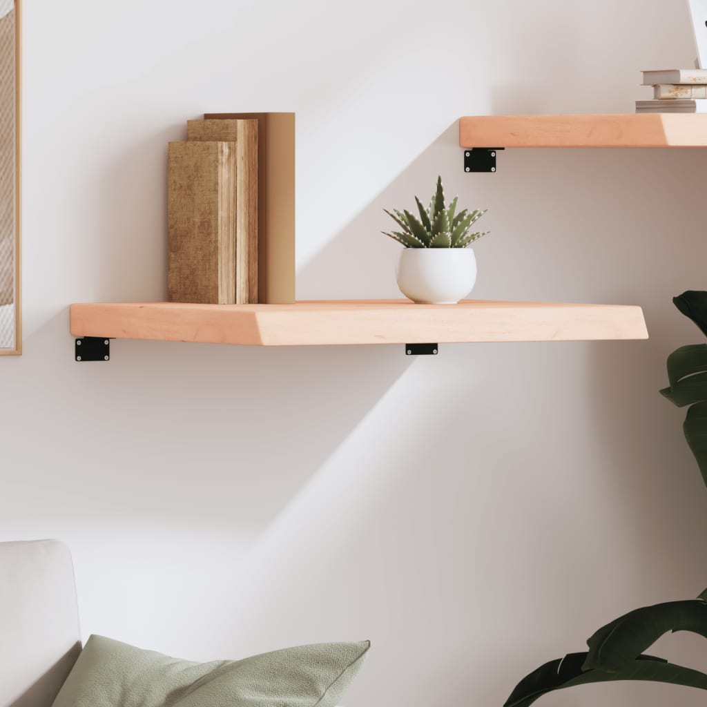Væghylde 60x60x(2-6) Cm Massivt Egetræ - Billede 3