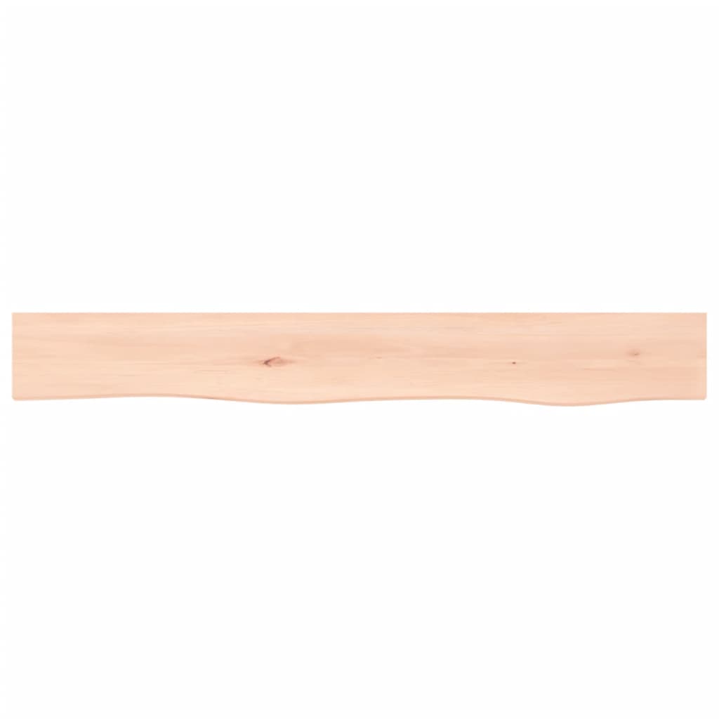 Væghylde 80x10x2 Cm Massivt Egetræ - Billede 4