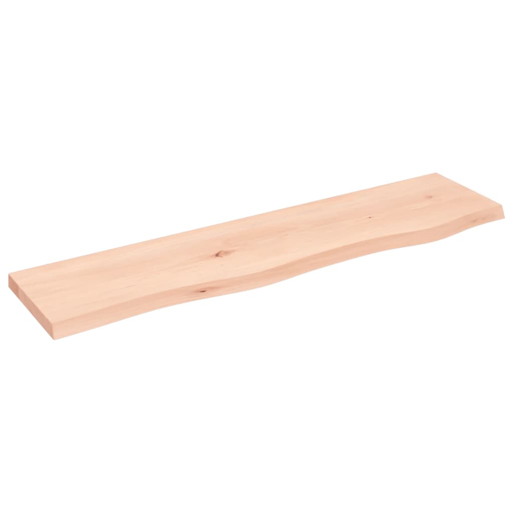 Væghylde 80x20x2 Cm Massivt Egetræ - Billede 2