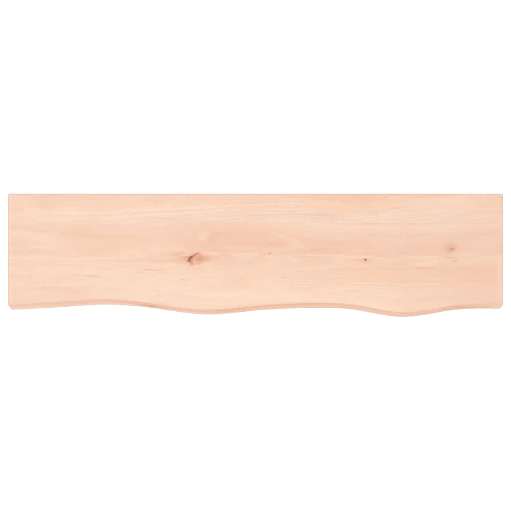 Væghylde 80x20x2 Cm Massivt Egetræ - Billede 4