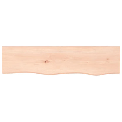 Væghylde 80x20x2 Cm Massivt Egetræ - Billede 4