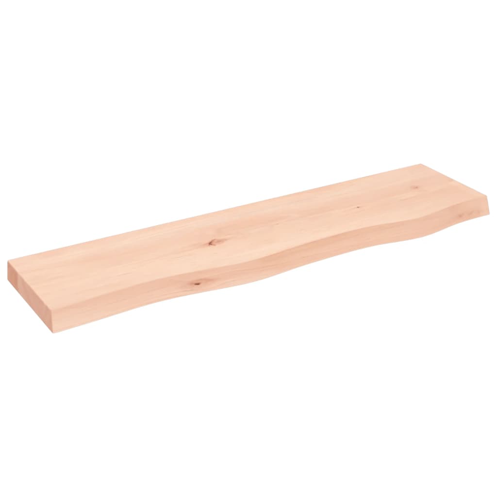 Væghylde 80x20x4 Cm Massivt Egetræ - Billede 2