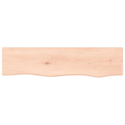 Væghylde 80x20x4 Cm Massivt Egetræ - Billede 4