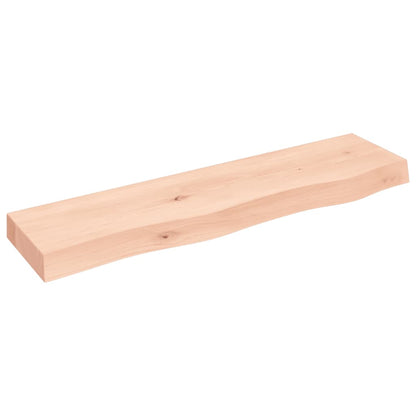 Væghylde 80x20x6 Cm Massivt Egetræ - Billede 2
