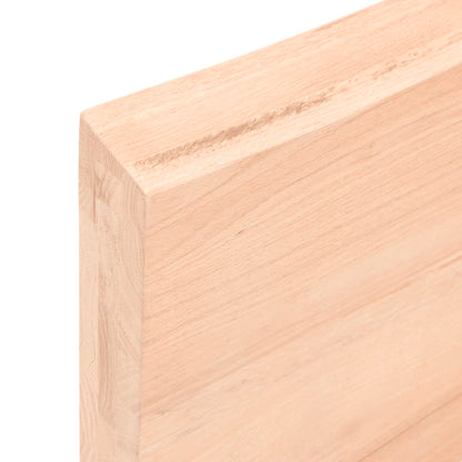 Væghylde 80x20x6 Cm Massivt Egetræ - Billede 6