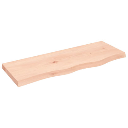 Væghylde 80x30x(2-4) Cm Massivt Egetræ - Billede 2