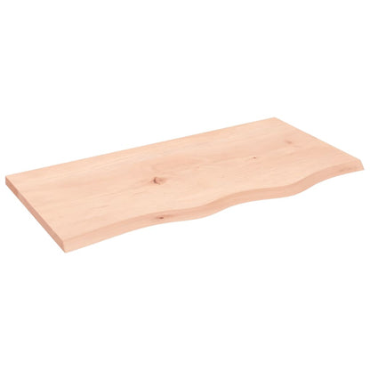 Væghylde 80x40x2 Cm Massivt Egetræ - Billede 2