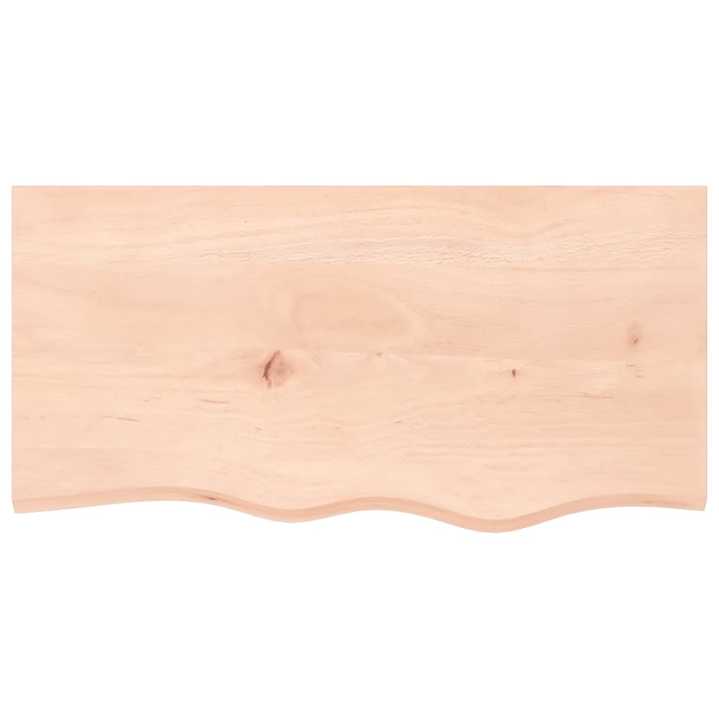 Væghylde 80x40x2 Cm Massivt Egetræ - Billede 4