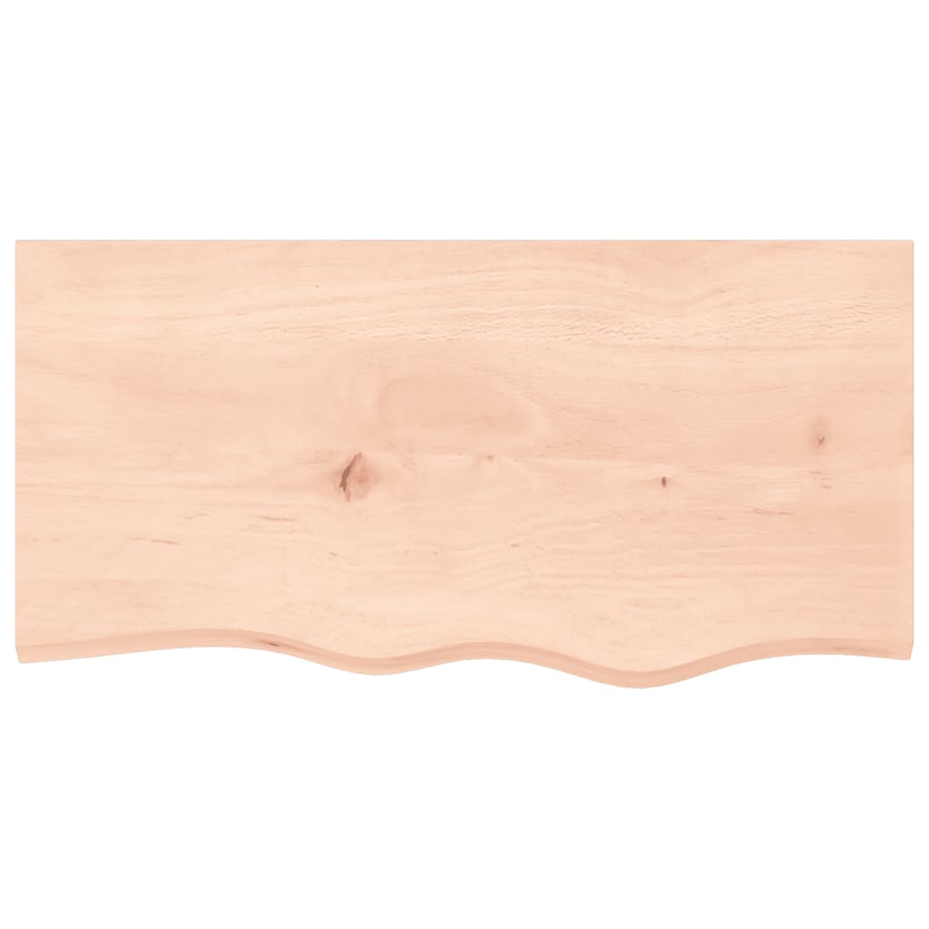 Væghylde 80x40x(2-4) Cm Massivt Egetræ - Billede 4