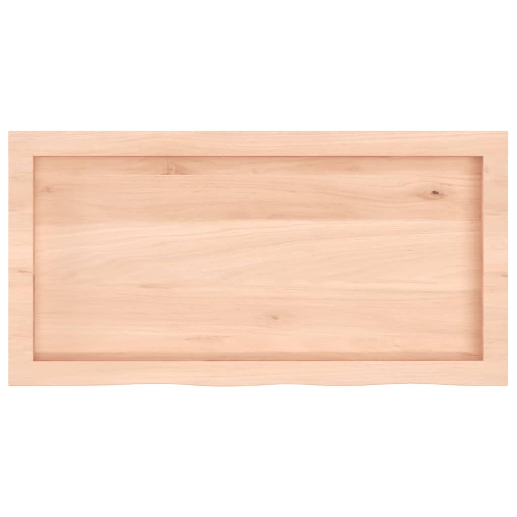 Væghylde 80x40x(2-4) Cm Massivt Egetræ - Billede 5