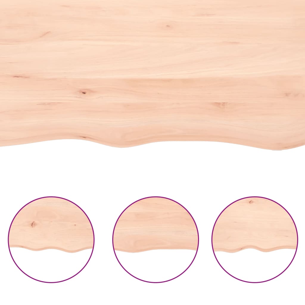 Væghylde 80x40x(2-4) Cm Massivt Egetræ - Billede 6