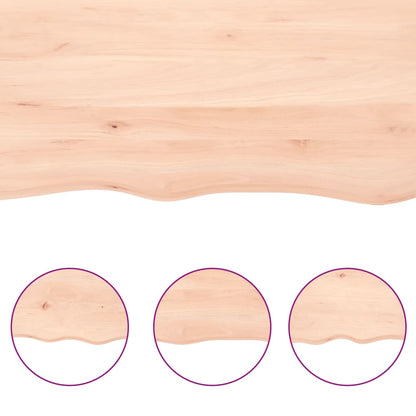 Væghylde 80x40x(2-4) Cm Massivt Egetræ - Billede 6