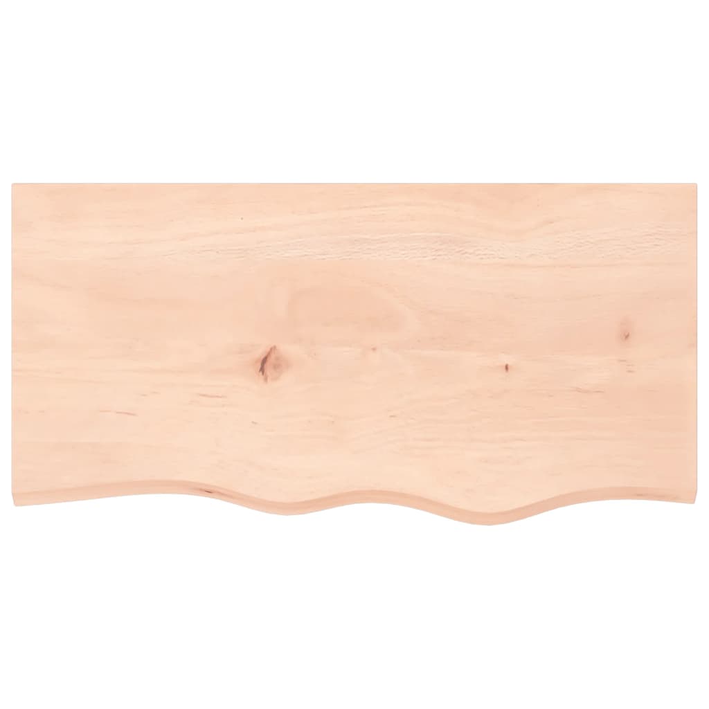 Væghylde 80x40x(2-6) Cm Massivt Egetræ - Billede 4