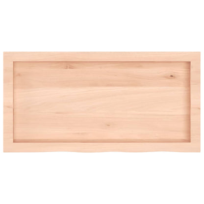 Væghylde 80x40x(2-6) Cm Massivt Egetræ - Billede 5