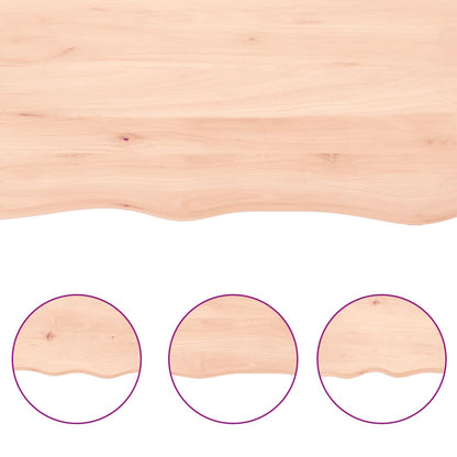 Væghylde 80x40x(2-6) Cm Massivt Egetræ - Billede 6