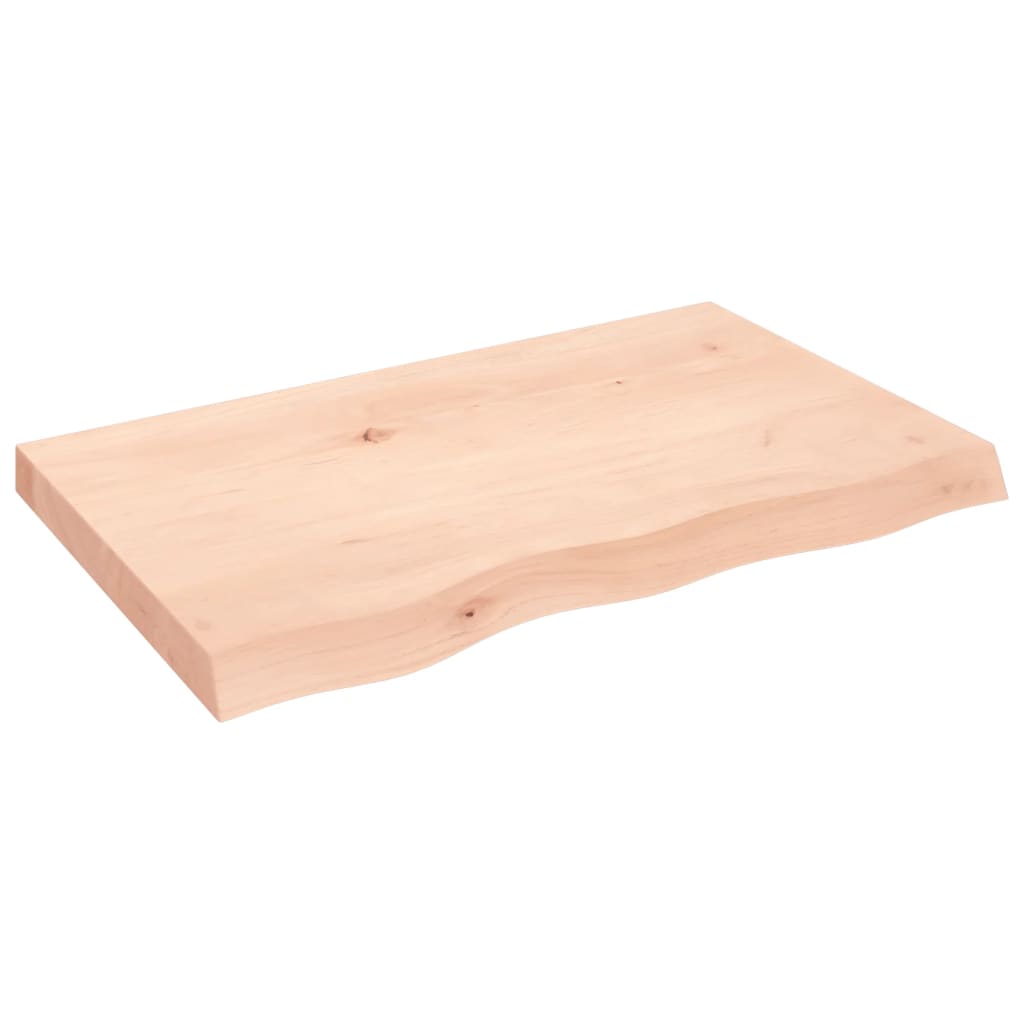 Væghylde 80x50x(2-6) Cm Massivt Egetræ - Billede 2