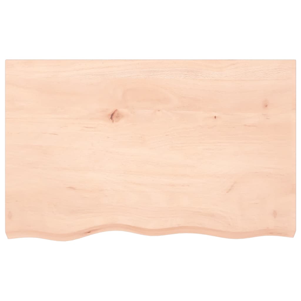 Væghylde 80x50x(2-6) Cm Massivt Egetræ - Billede 4