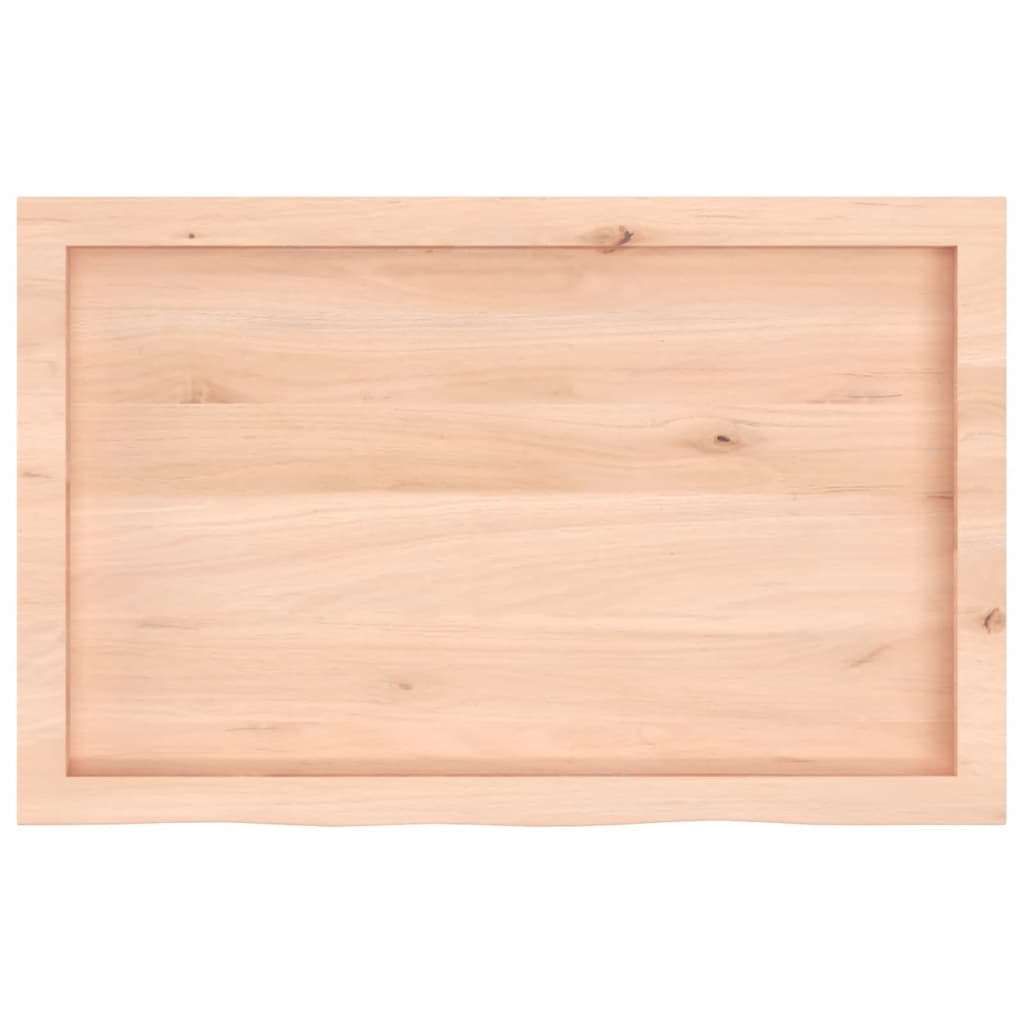 Væghylde 80x50x(2-6) Cm Massivt Egetræ - Billede 5
