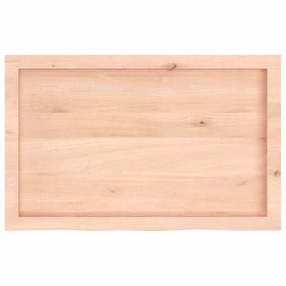 Væghylde 80x50x(2-6) Cm Massivt Egetræ - Billede 5
