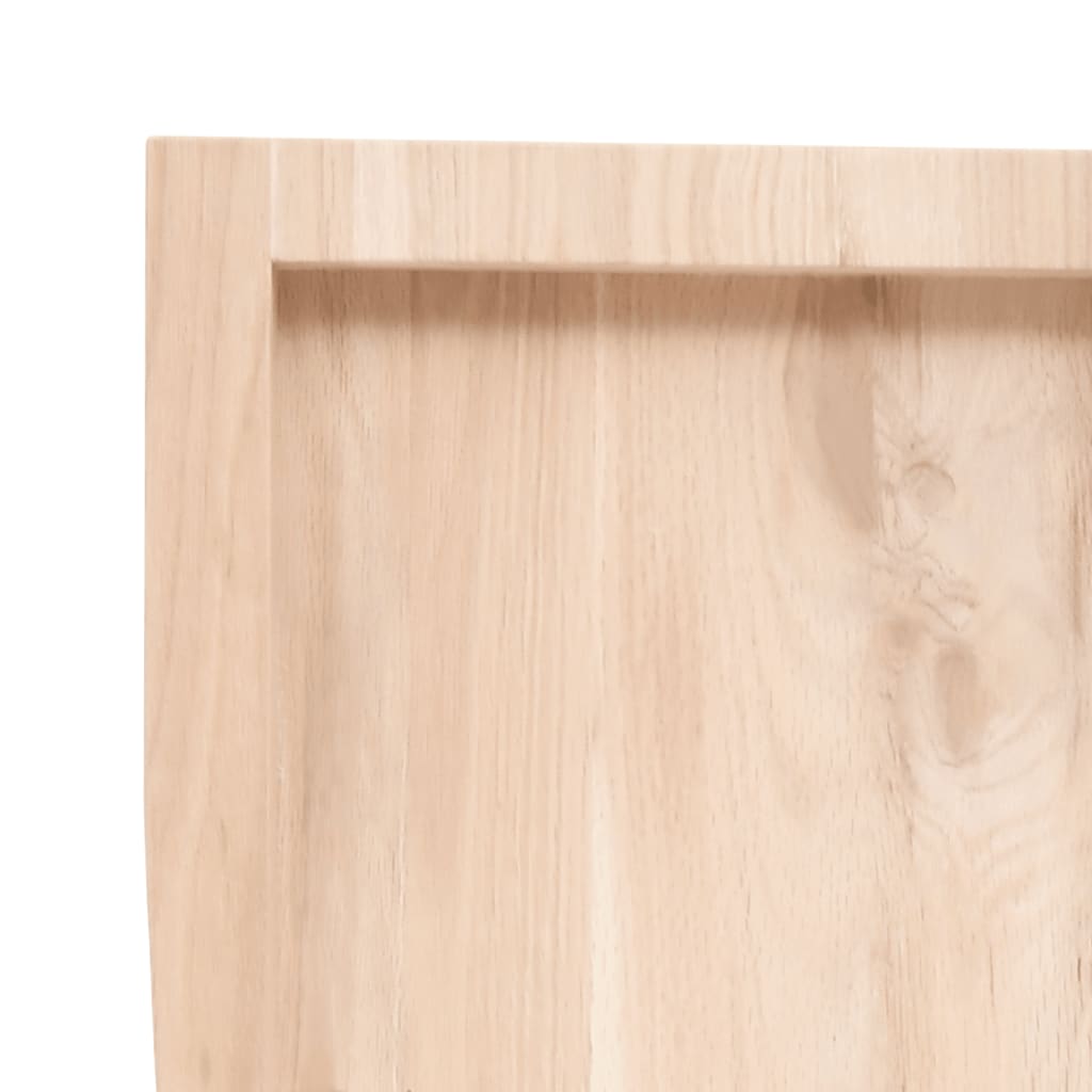Væghylde 80x50x(2-6) Cm Massivt Egetræ - Billede 7