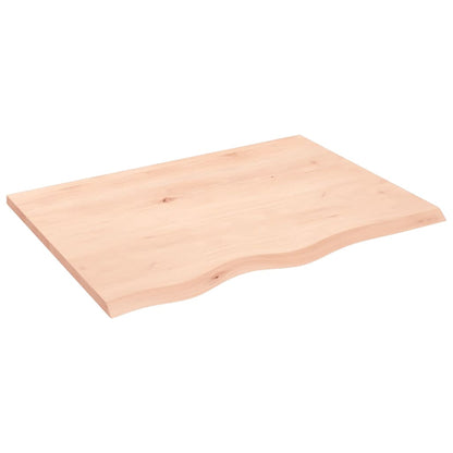 Væghylde 80x60x2 Cm Massivt Egetræ - Billede 2