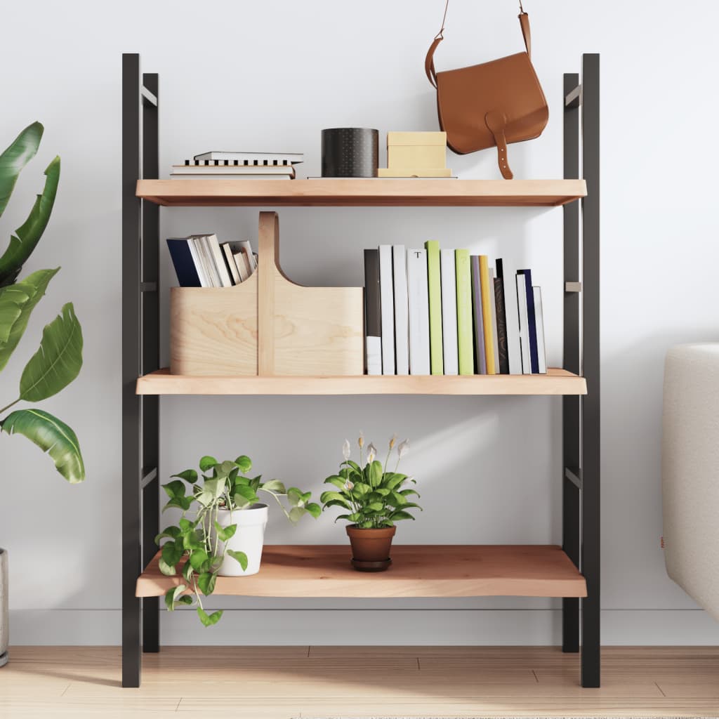 Væghylde 80x60x(2-4) Cm Massivt Egetræ - Billede 3