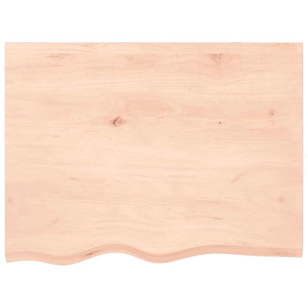 Væghylde 80x60x(2-4) Cm Massivt Egetræ - Billede 4