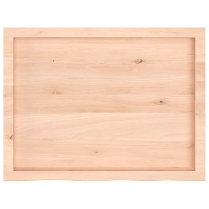 Væghylde 80x60x(2-4) Cm Massivt Egetræ - Billede 5