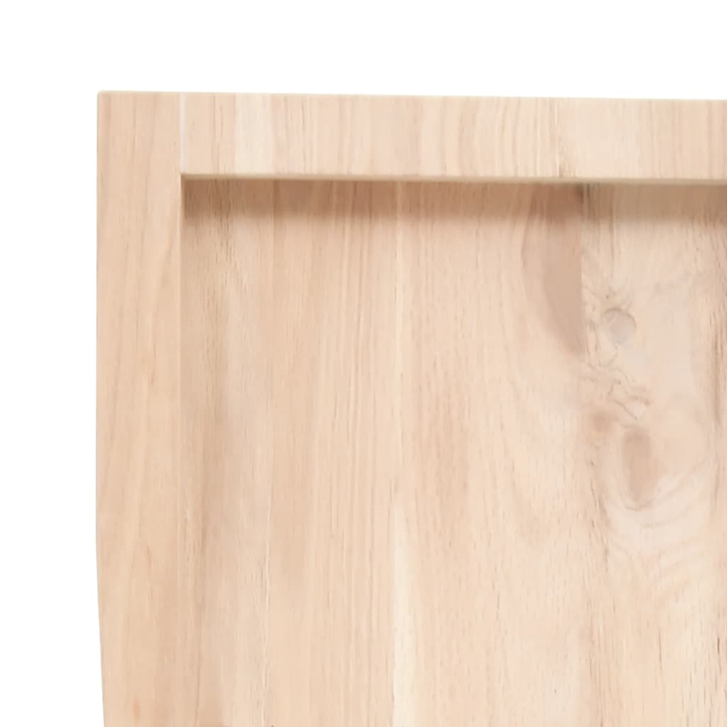 Væghylde 80x60x(2-4) Cm Massivt Egetræ - Billede 7