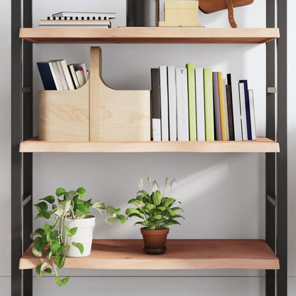 Væghylde 80x60x(2-4) Cm Massivt Egetræ - Hovedbillede