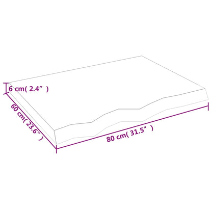 Væghylde Massivt Egetræ (2-6 Cm) - Billede 9