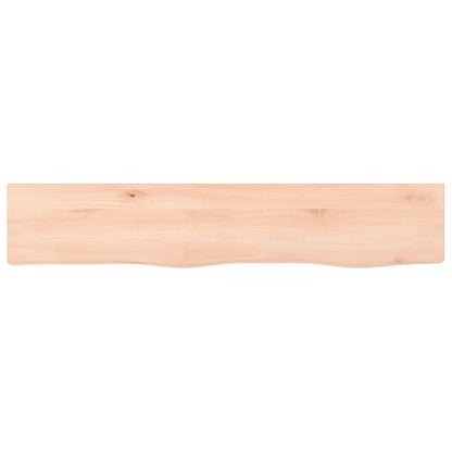 Væghylde 100x20x2 Cm Massivt Egetræ - Billede 4