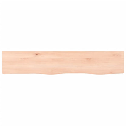 Væghylde 100x20x4 Cm Massivt Egetræ - Billede 4