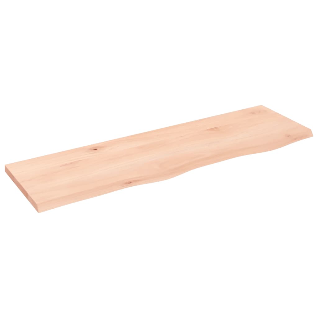 Væghylde 100x30x2 Cm Massivt Egetræ - Billede 2